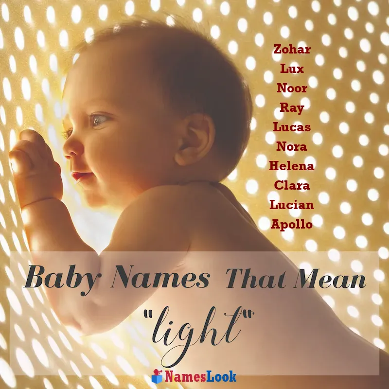 Top 25 Baby Names That Mean Light