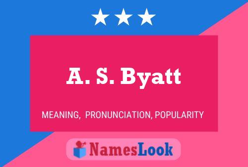 Pôster do nome A. S. Byatt