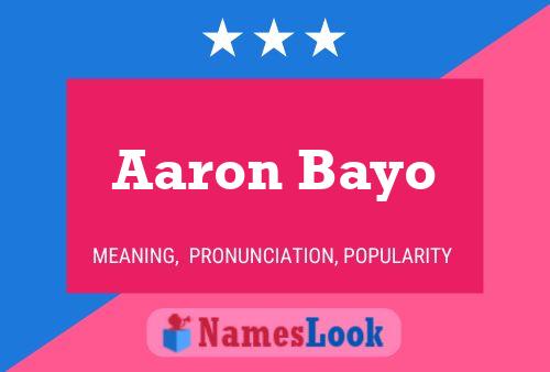 Pôster do nome Aaron Bayo