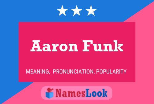 Pôster do nome Aaron Funk