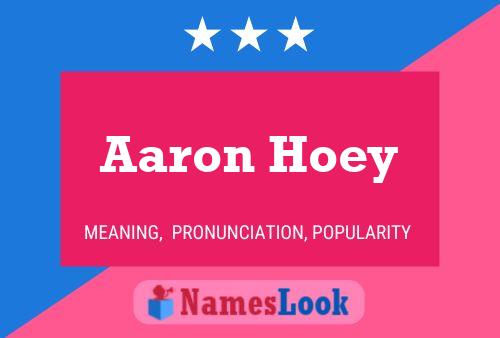 Pôster do nome Aaron Hoey