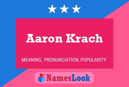 Pôster do nome Aaron Krach