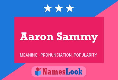 Pôster do nome Aaron Sammy