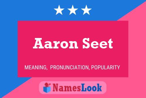 Pôster do nome Aaron Seet