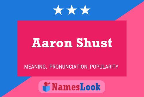 Pôster do nome Aaron Shust