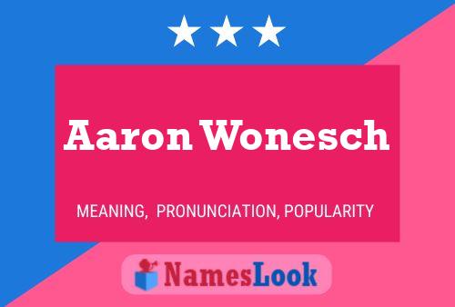 Pôster do nome Aaron Wonesch