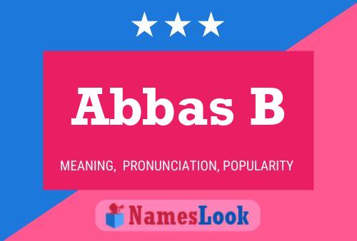 Pôster do nome Abbas B