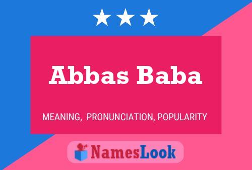 Pôster do nome Abbas Baba