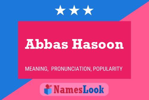 Pôster do nome Abbas Hasoon