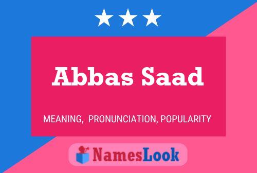 Pôster do nome Abbas Saad