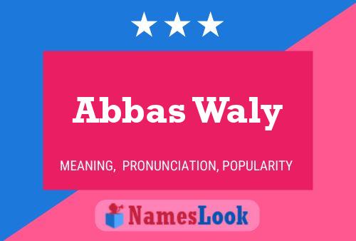 Pôster do nome Abbas Waly