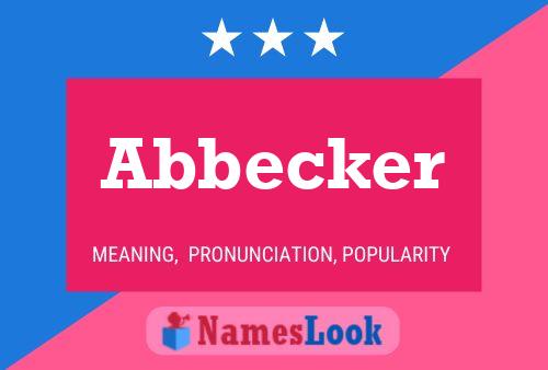 Pôster do nome Abbecker