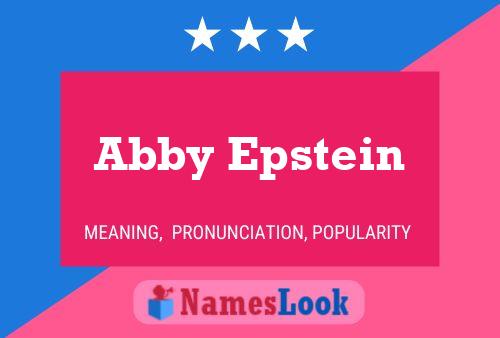 Pôster do nome Abby Epstein