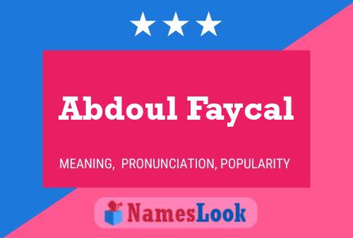 Pôster do nome Abdoul Faycal