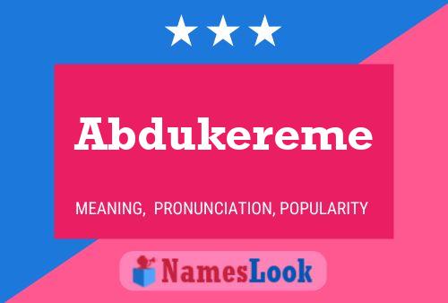 Pôster do nome Abdukereme