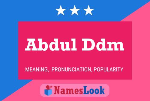 Pôster do nome Abdul Ddm