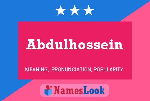 Pôster do nome Abdulhossein