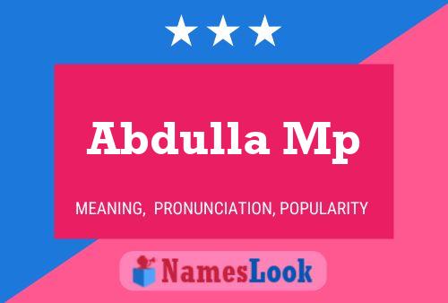 Pôster do nome Abdulla Mp