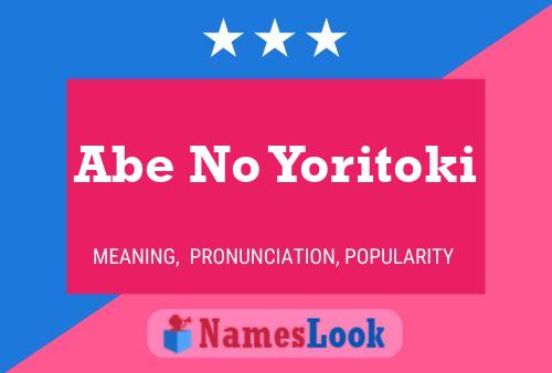 Pôster do nome Abe No Yoritoki