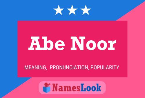 Pôster do nome Abe Noor