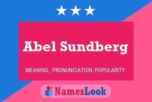 Pôster do nome Abel Sundberg