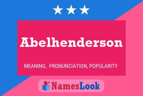 Pôster do nome Abelhenderson