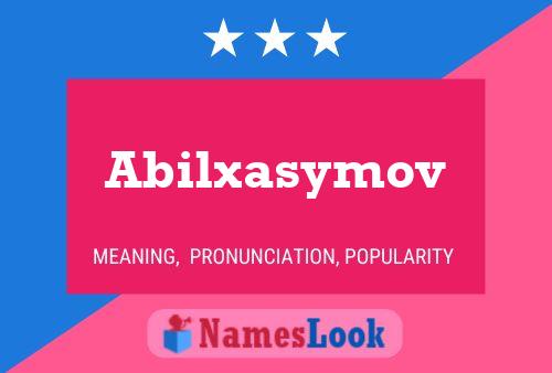 Pôster do nome Abilxasymov