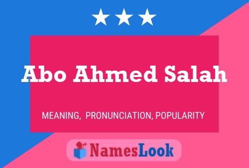 Pôster do nome Abo Ahmed Salah