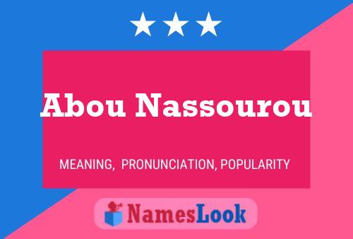 Pôster do nome Abou Nassourou