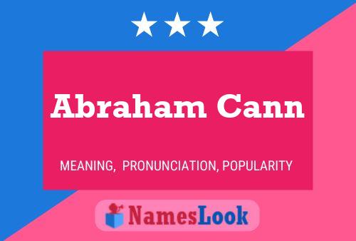 Pôster do nome Abraham Cann