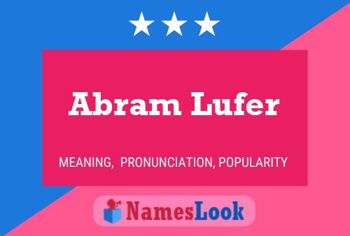 Pôster do nome Abram Lufer