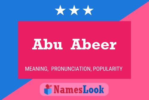 Pôster do nome Abu  Abeer