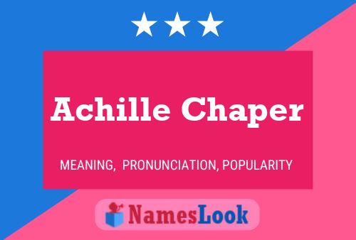 Pôster do nome Achille Chaper