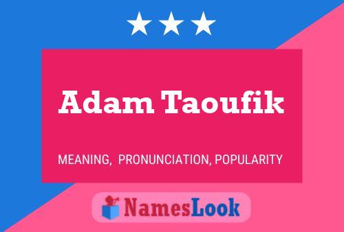 Pôster do nome Adam Taoufik