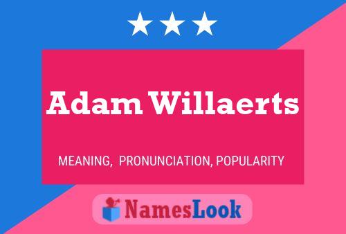 Pôster do nome Adam Willaerts