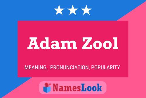 Pôster do nome Adam Zool