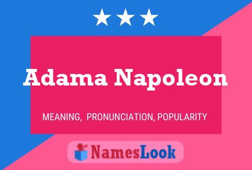 Pôster do nome Adama Napoleon