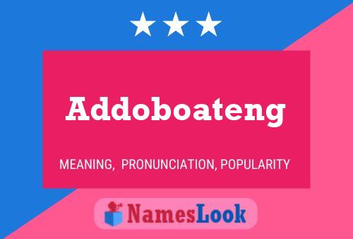 Pôster do nome Addoboateng