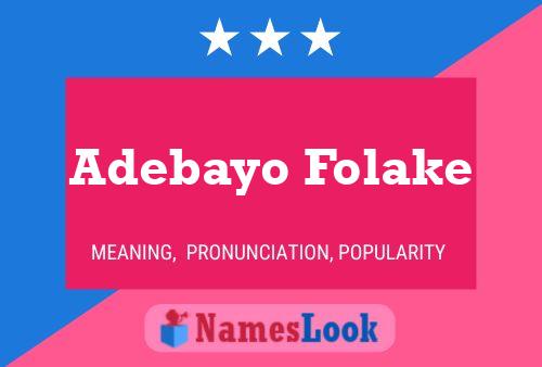 Pôster do nome Adebayo Folake