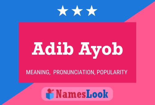 Pôster do nome Adib Ayob