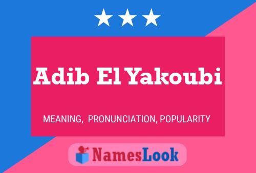 Pôster do nome Adib El Yakoubi