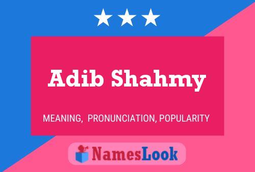 Pôster do nome Adib Shahmy