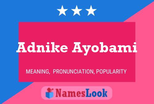 Pôster do nome Adnike Ayobami