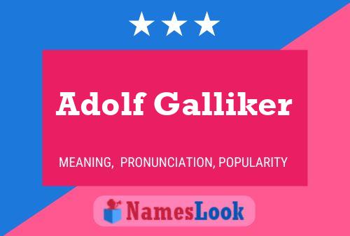 Pôster do nome Adolf Galliker