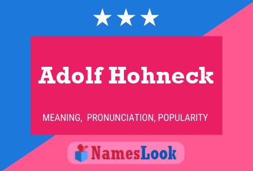 Pôster do nome Adolf Hohneck