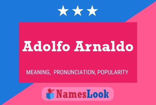 Pôster do nome Adolfo Arnaldo