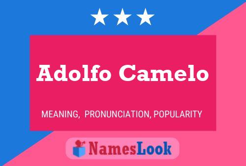 Pôster do nome Adolfo Camelo