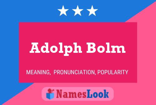 Pôster do nome Adolph Bolm