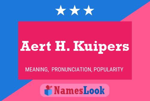 Pôster do nome Aert H. Kuipers