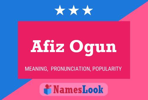 Pôster do nome Afiz Ogun